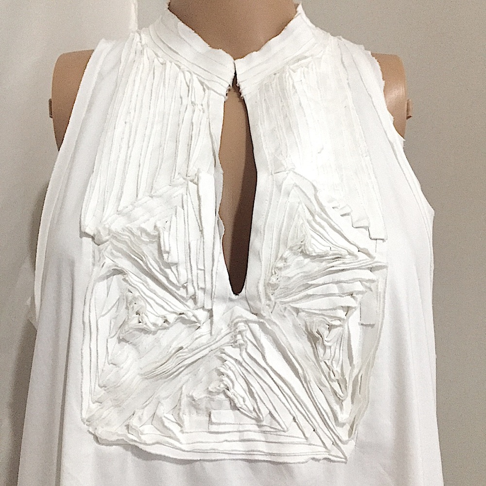 BCBG MaxAzria Sleeveless Ruffle Top - Picture 3 of 14